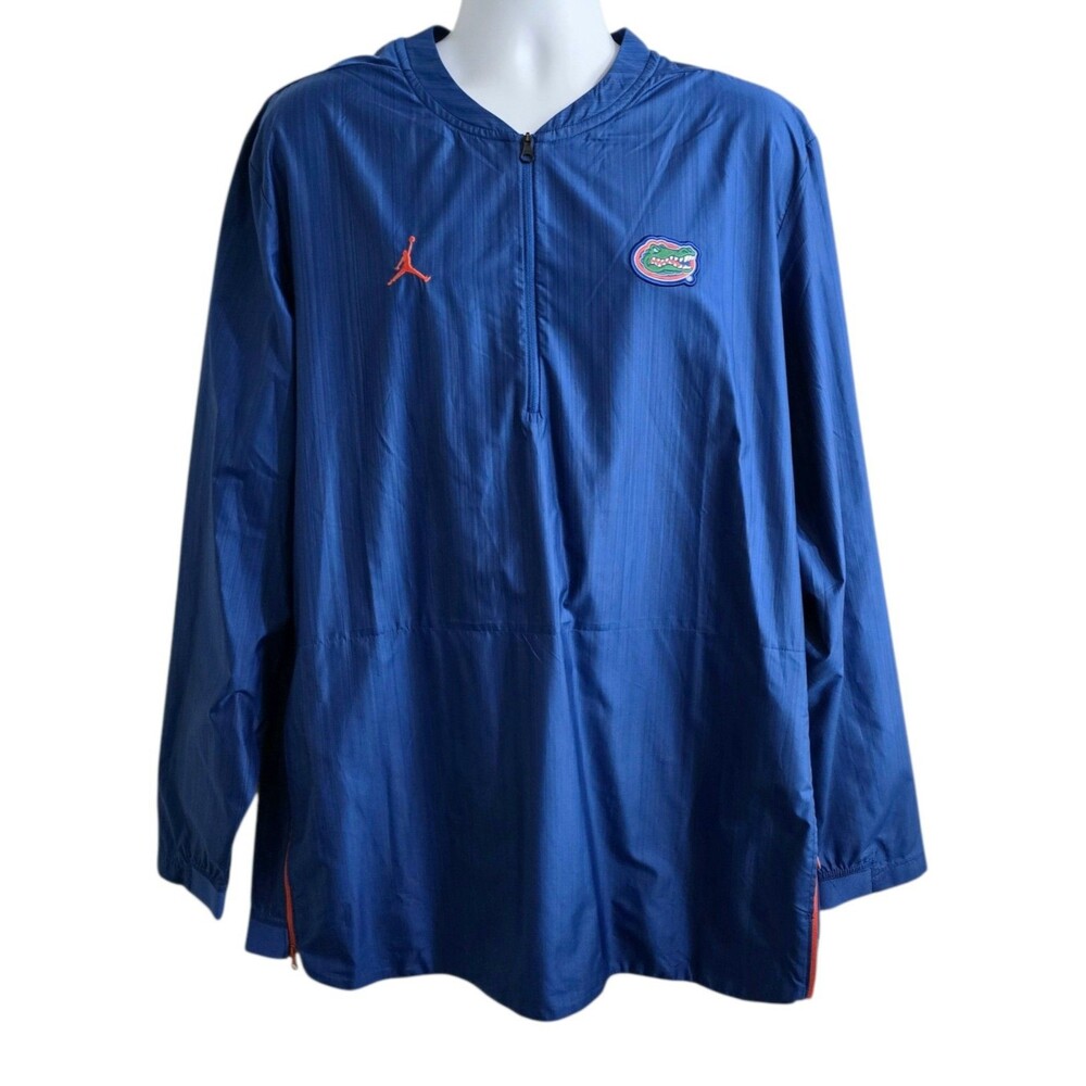 Nike Jordan Florida Gators Long Sleeve 1/4 Zip Mens XXL Team Issued Windbreaker